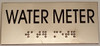 ADA SIGN WATER METER Sign -Tactile Signs