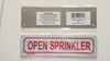 SIGNAGE OPEN SPRINKLER