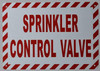 Sprinkler Control Valve Signage