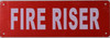 FIRE Riser Sign