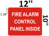 FIRE Alarm Control sign