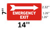 SIGN EMERGENCY EXIT WITH ARROW RIGHT