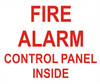 FIRE Alarm Control Panel Inside Sign