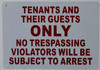 "Tenants and Their Guests" Metal