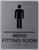 Men'S Fitting Room Sign -Tactile Signs -The Sensation line Ada sign