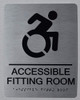 ACCESSIBLE Fitting Room Sign -Tactile Signs -The Sensation line  Braille sign