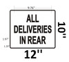 ALL DELIVERIES IN REAR -WITHOUT IMAGE