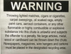 COMPACTOR CHUTE WARNING - BRUSHED ALUMINUM