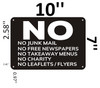 No Junk Mail Signage