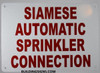 SIGNAGE Siamese Automatic Sprinkler Connection
