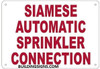 Siamese Automatic Sprinkler Connection Signage