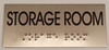 STORAGE ROOM Sign -Tactile Signs  Ada sign