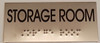 ADA SIGN STORAGE ROOM Sign -Tactile Signs