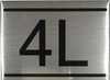 APARTMENT Number Sign  -4L