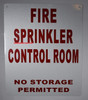 FIRE Sprinkler Control Room Signage