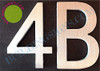 Apartment Number Sign 4B