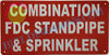 Combination FDC Standpipe and Sprinkler Sign