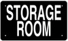 STORAGE ROOM SIGN BLACK