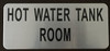 HOT WATER TANK ROOM SIGNAGE-The Mont argent line