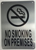 NO Smoking ON Premises Sign