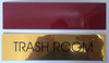 SIGN TRASH ROOM (GOLD ALUMINUM)