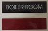 SIGN Boiler Room  (Black Aluminum,Two Sided Tape)