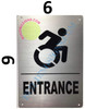 Compliance  Entrance  (Aluminium-Rust Free,Silver,  ) sign