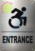 Compliance sign Entrance  (Aluminium-Rust Free,Silver,  )