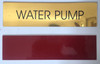 WATER PUMP- GOLD   Building  sign