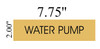 WATER PUMP- GOLD SIGN