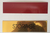 STORAGE ROOM  - Gold BACKGROUND  WITH SELF ADHESIVE STICKER FOR INDOOR USE