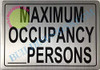 Maximum Occupancy Sign