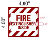 SIGN FIRE Extinguisher Inside