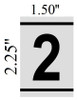 APARTMENT NUMBER SIGN 