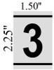 APARTMENT NUMBER SIGN 