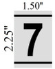 APARTMENT NUMBER SIGN 