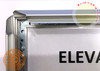 SIGN Elevator Certificate FRAME (Silver, Heavy Duty - Aluminum)