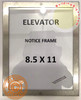 Elevator Notice FRAME (Lockable !!!, Stainless Steel, Heavy Duty-Commercial use)