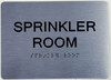 ADA SIGN Sprinkler Room  Braille sign -Tactile Signs  The sensation line