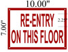 SIGN Re-Entry on This Floor
