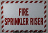 Fire Sprinkler Riser Signage