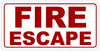 Fire Escape Sign