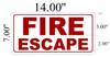 SIGN Fire Escape