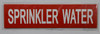 Sprinkler Water (Sticker )Signage
