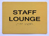ADA SIGN STAFF LOUNGE Sign ADA-Tactile Signs