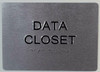 Data Closet ADA Sign -Tactile Signs The Sensation line Ada sign