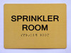 Sprinkler Room Sign -Tactile Signs Tactile Signs