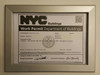 DOB Permit Frame - -( Heavy Duty - Aluminum )