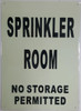 SPRINKLER ROOM HPD SIGN