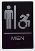 Men accessible Sign -Tactile Signs Tactile Signs  ADA-Compliant Sign.  -Tactile Signs  The Sensation line Ada sign